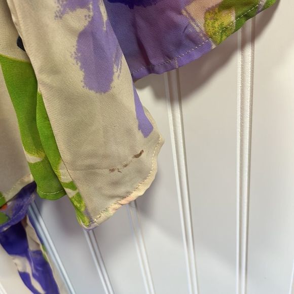 Jessica Simpson floral sheer bell sleeve blouse - Picture 8 of 8